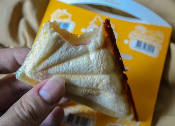 The 7/11 toasted ham and cheese sandwich, or toastie. One of the best 7/11 foods