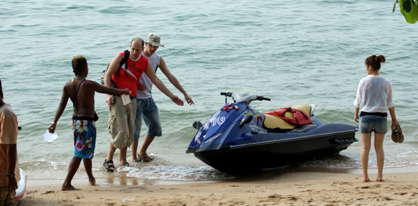 Another common scam in Thailand is the jet ski scam