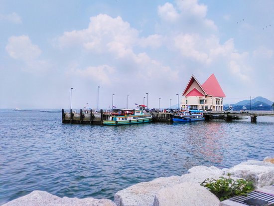 Koh Loi Pier in Sriracha Thailand.